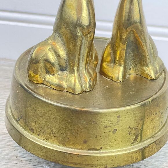 Vintage Siamese Cats Brass Music Box | It’s a Small World - Picture 9 of 10